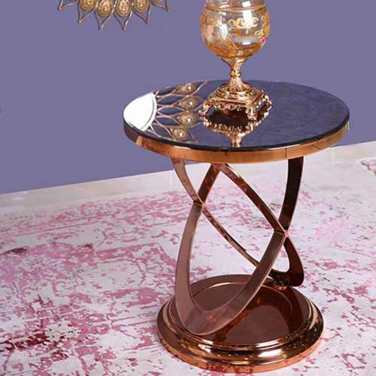 Ares Stainless Coffee Table Rose