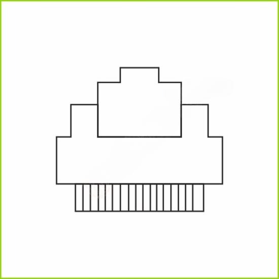 9000 CAT-6 DATA CONNECTOR (1 MODULE)