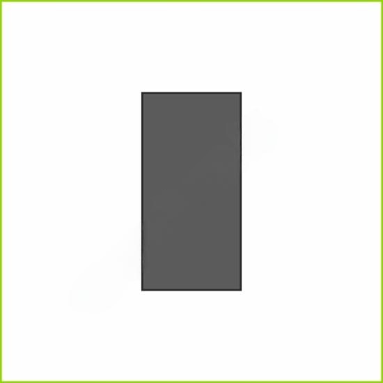 9000 THIN BLIND COVER BLACK (1 MODULE)