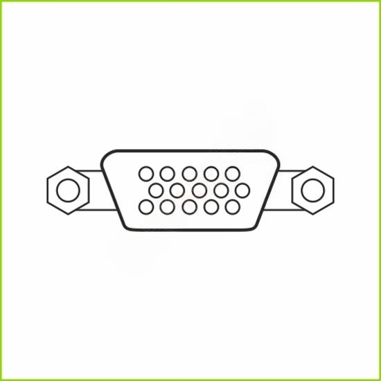 9000 VGA CONNECTOR (1 MODULE)