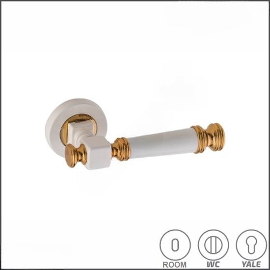 DRAGON ROSETTE DOOR HANDLE