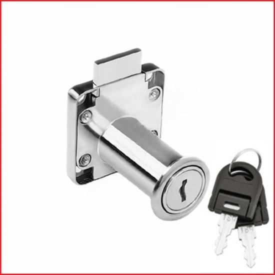 SQUARE DRAWER LOCK WITH LONG THROAT