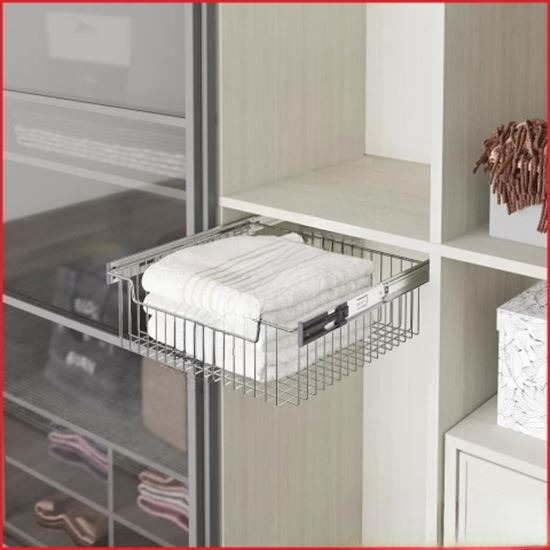 MULTI-PURPOSE BASKET WITH TELESCOPIC RAILS