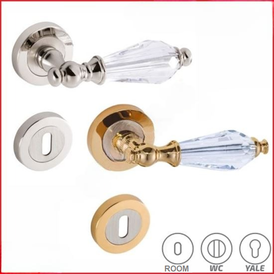 DIAMOND ROSETTE DOOR HANDLE