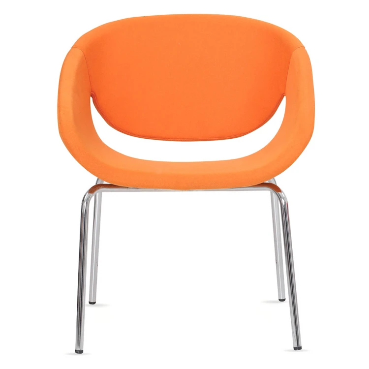 Efes Chrome Pipe Leg Single Guest and Waiting Chair