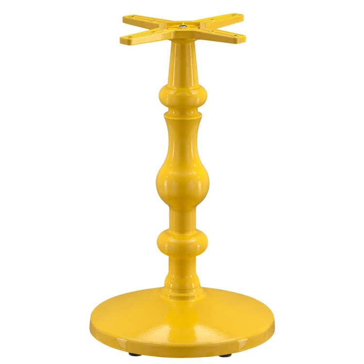 Flamingo 42 diameter Aluminum table leg yellow
