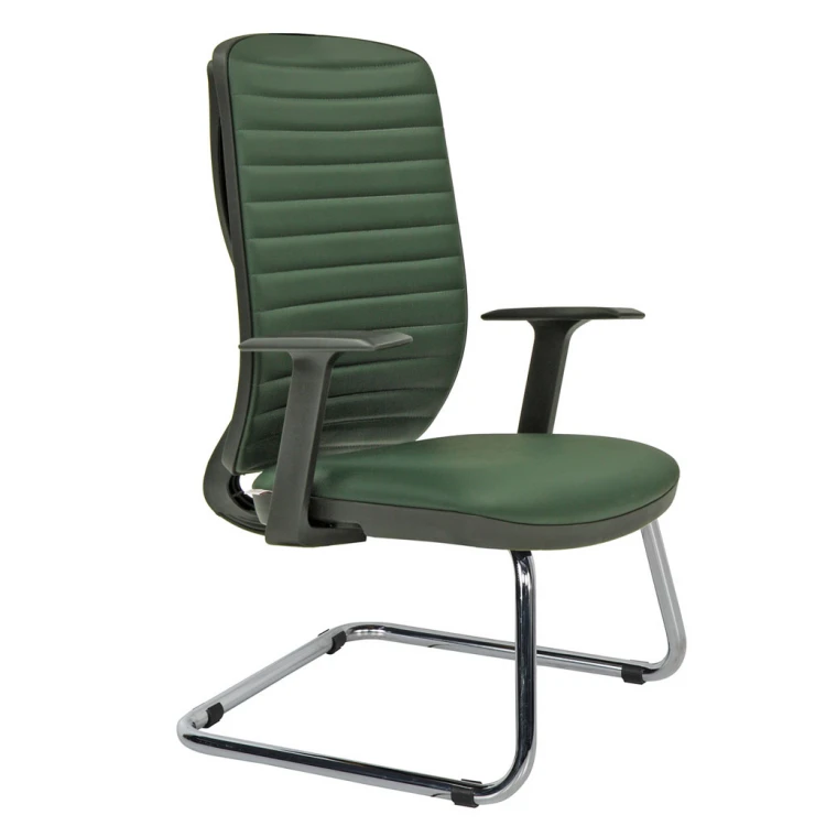 Flexy Leather Chrome U Leg Guest Chair
