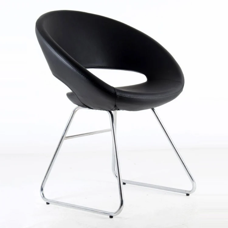 Galaxy Chrome Transmission Leg Waiting Chair Black