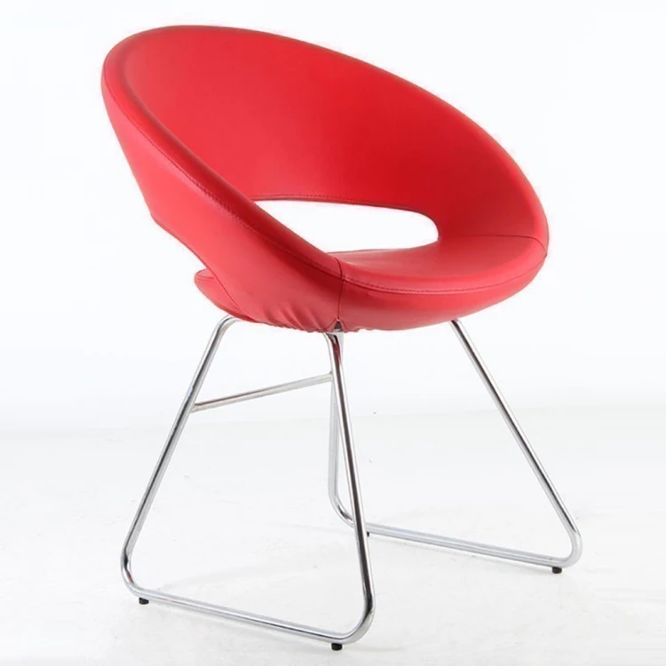 Galaxy Chrome Transmission Leg Waiting Chair Red