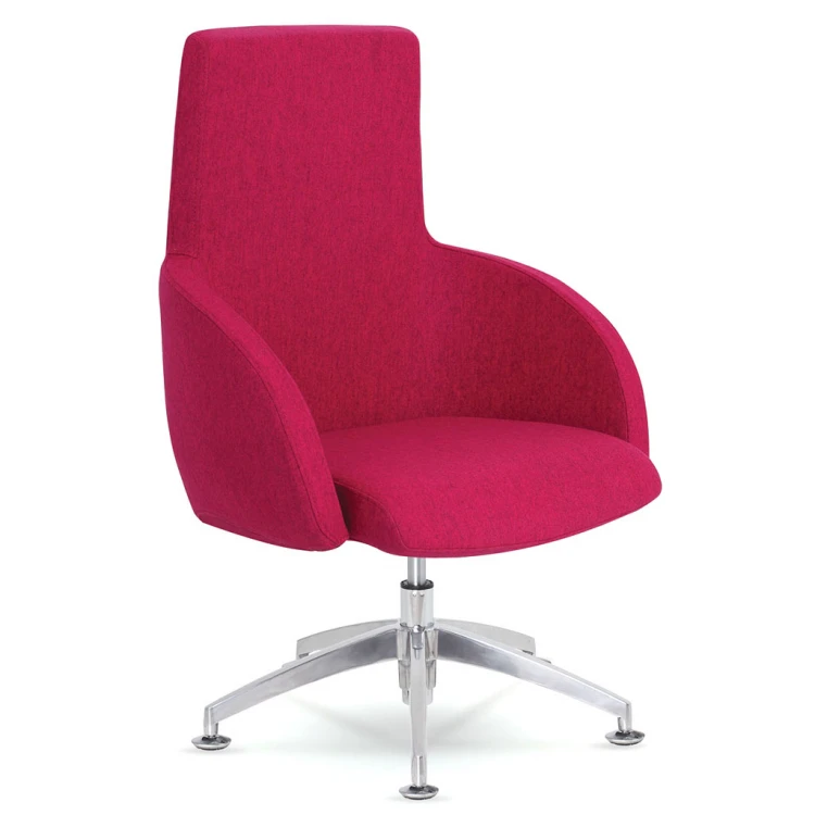 Grant Aluminum Star-Legged Swivel Guest Chair