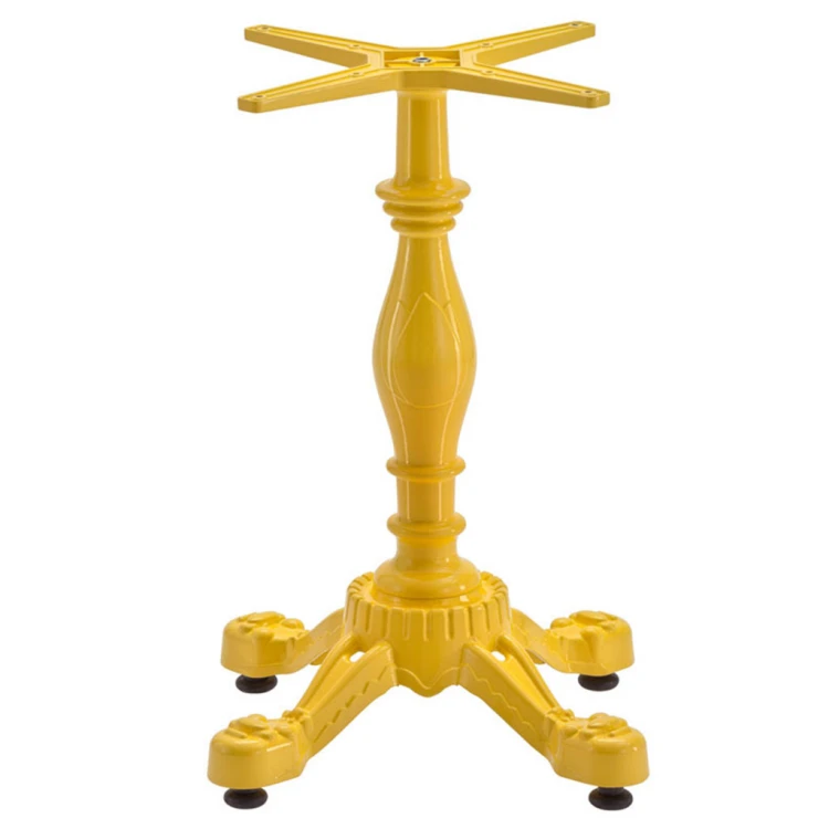 Lion cast table leg yellow color