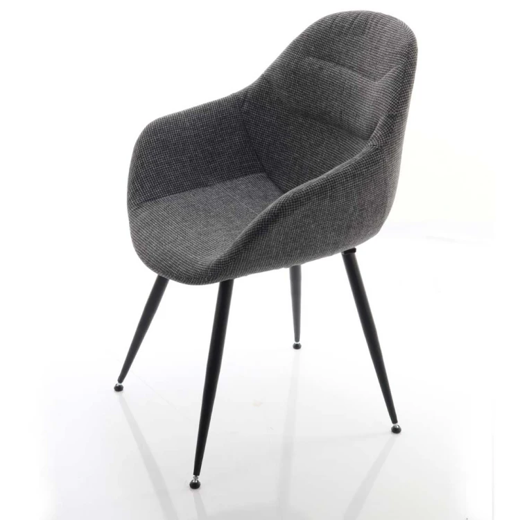 Lopes Metal Leg Waiting Chair Linen ( Lara 307 )