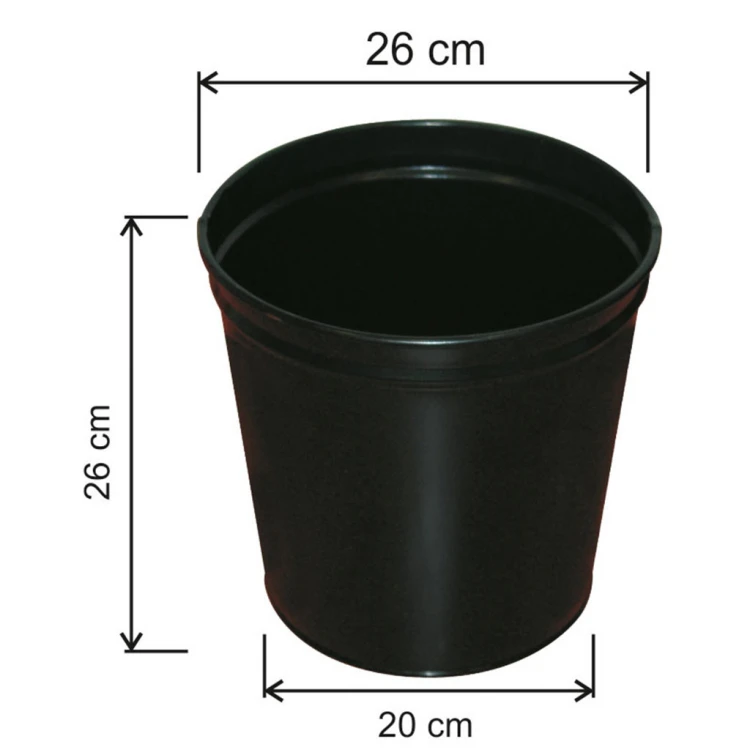 10 Lt Office Type Conical Trash Can Painted