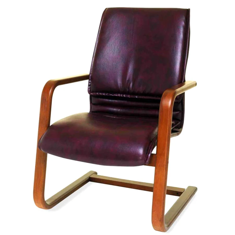 Kobo guest chair with wooden legs