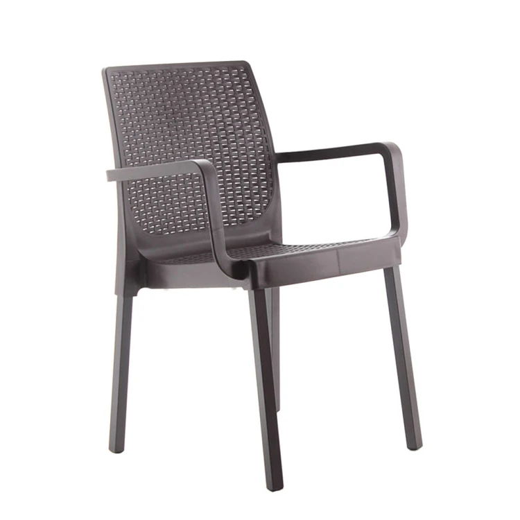 Gara Arm PP Aluminum Leg Plastic Chair