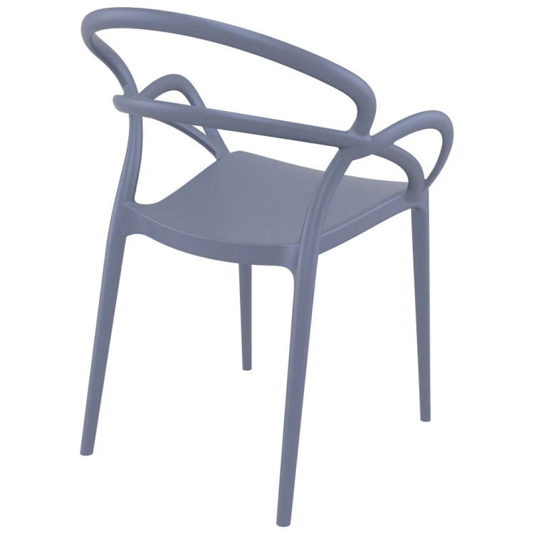 Milass PP Chair with Arm Anthracite - Image 2