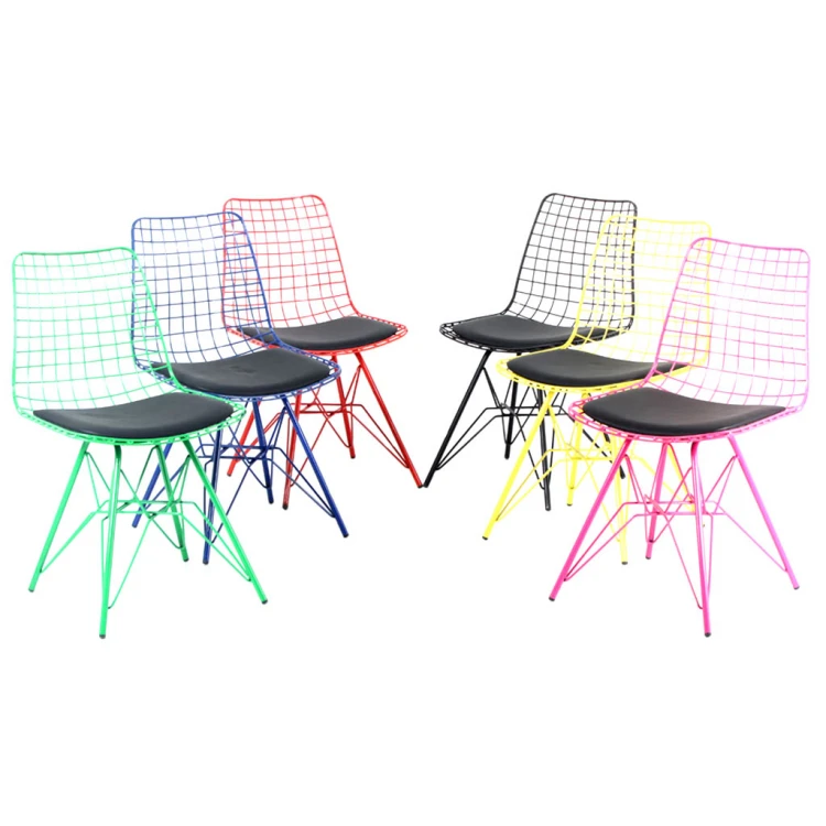 Aymes Colorful 6-piece chair set
