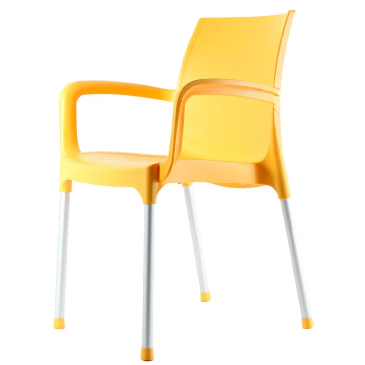 Leon Arm Polypropylene Chair Yellow