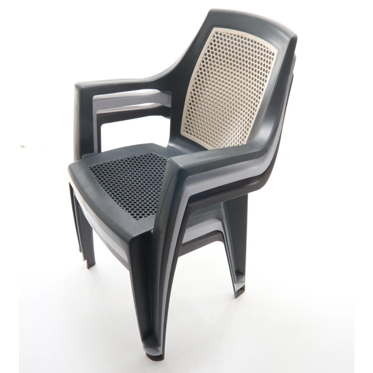 Orchid Arm Plastic Chair Green