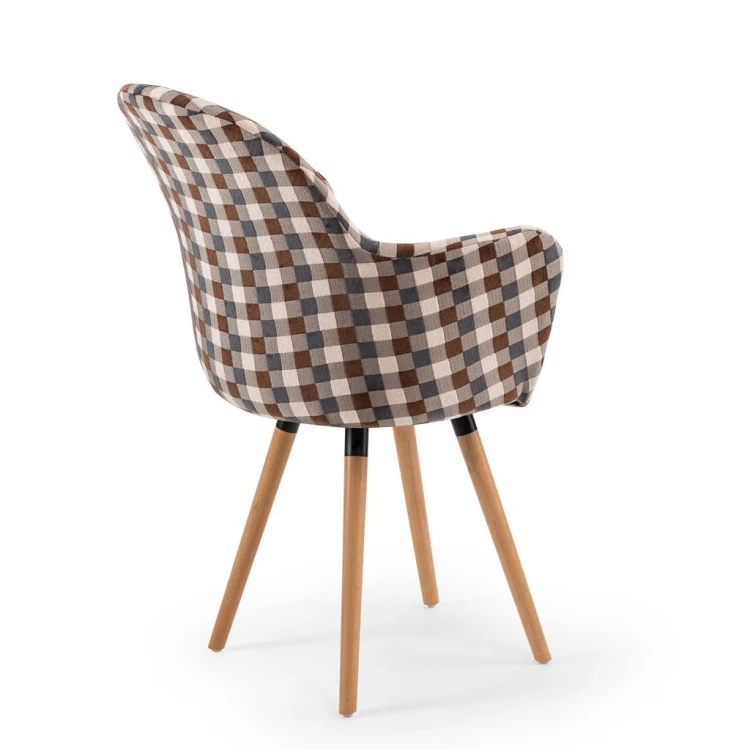 Gora Walnut Wooden Leg Chair (Artnuvo V5)