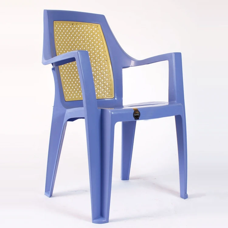 Emirgan wicker plastic chair blue