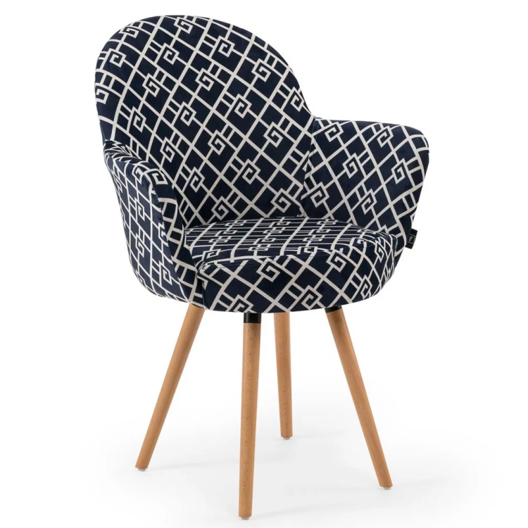 Gora Walnut Wooden Leg Chair ( Artclass 805 )