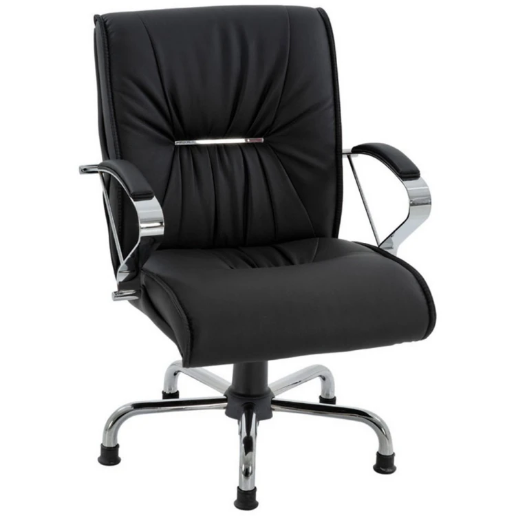 Resa Chrome Leg Swivel Waiting Chair