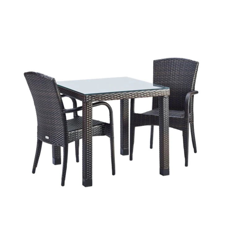 Lily - Kasilya Rattan Table Chair with Arms