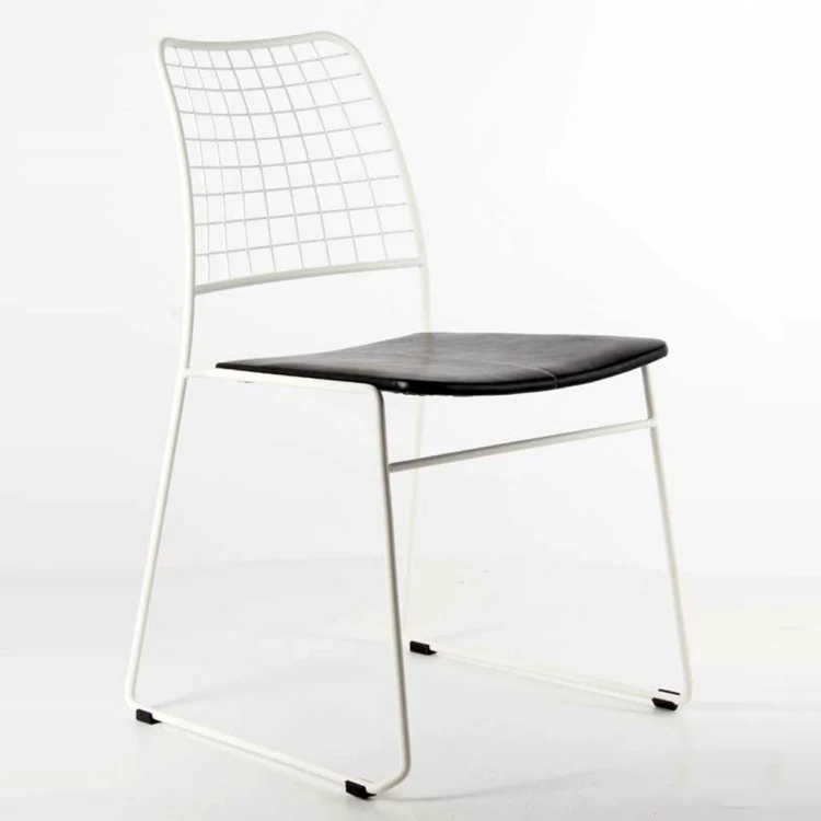 Gordon Stackable Metal Chair White