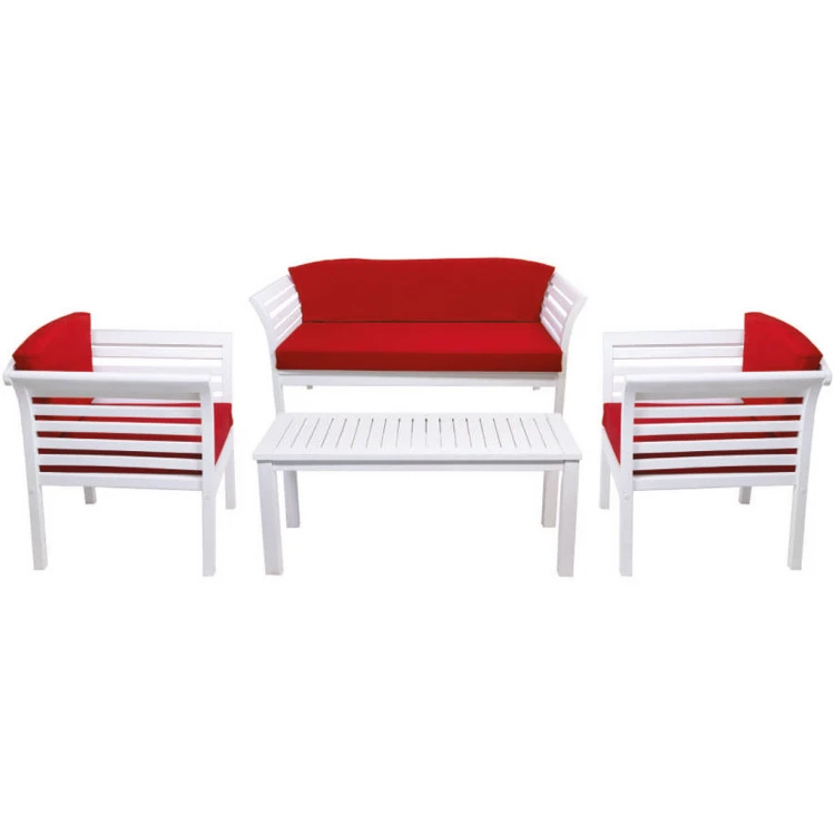 Garden outdoor and indoor seating group White