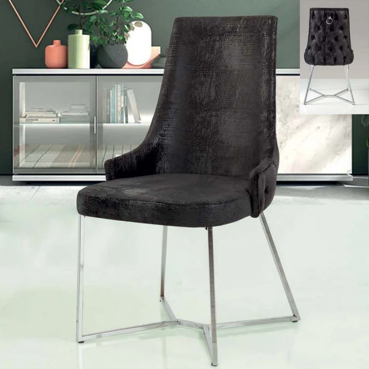 Farah Chrome Metal Leg Waiting Chair