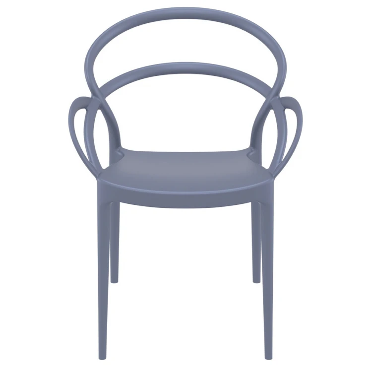 Milass PP Chair with Arm Anthracite - Image 5
