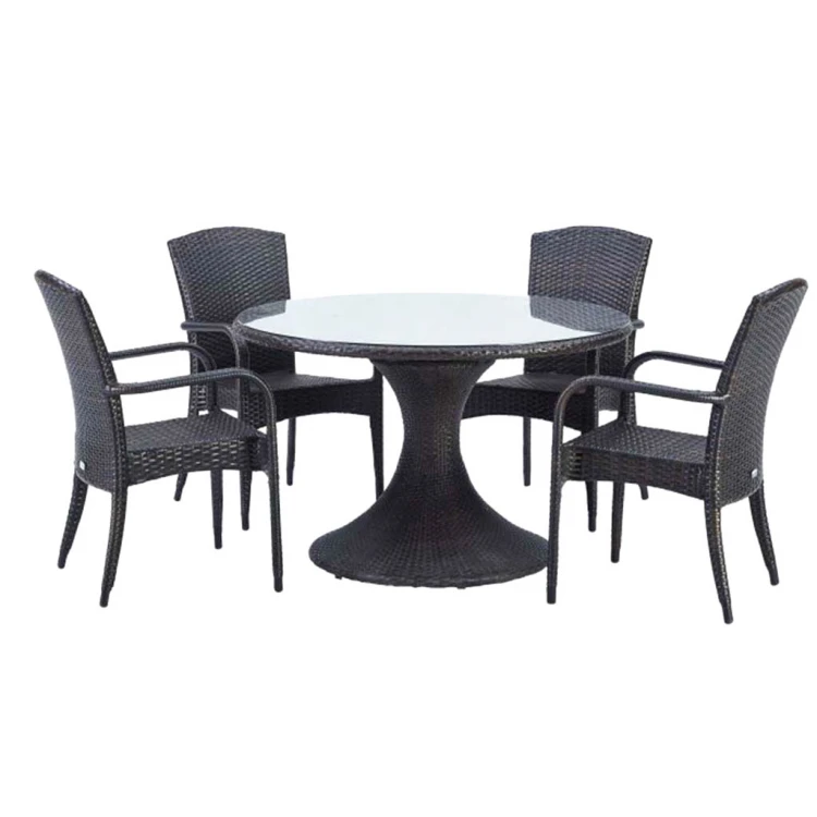 Merlin-Kasilya Rattan Table Chair Set