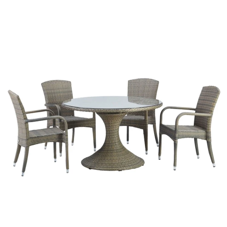Merlin-Kasilya Rattan Table Chair COFFEE