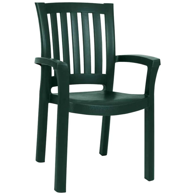 Malibu plastic balcony chair green