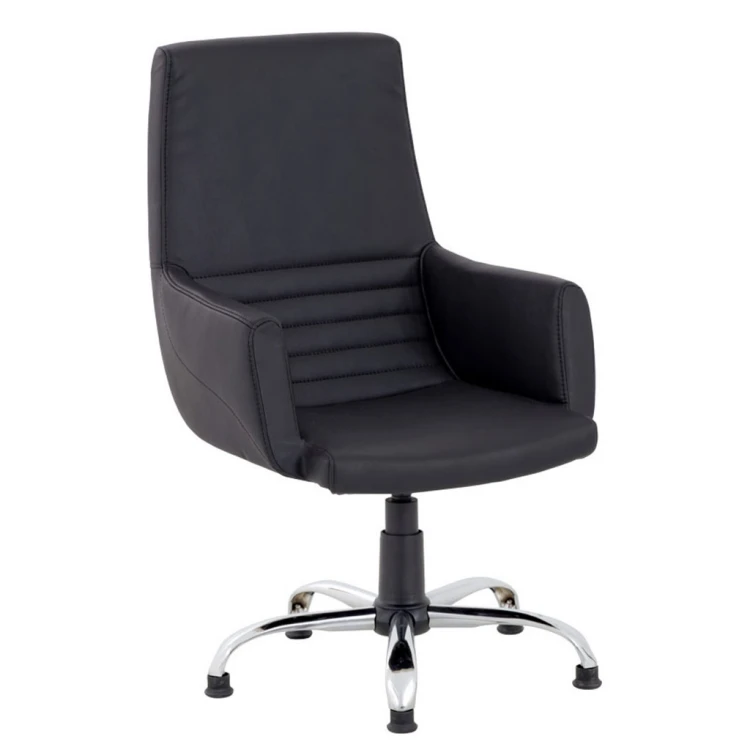 Seren Swivel Guest Chair Chrome