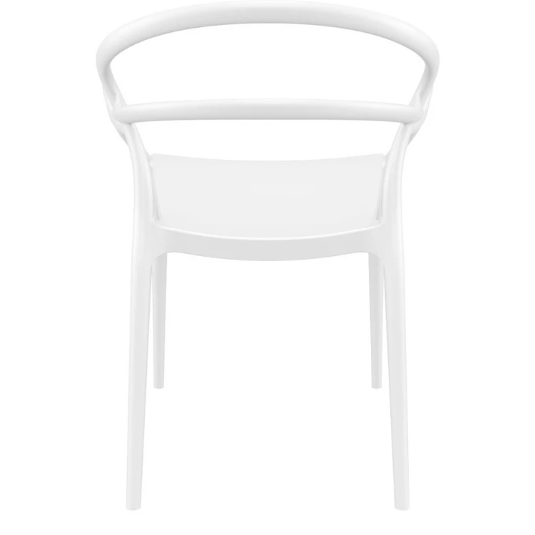 Milass PP Chair with Arms White - Image 5