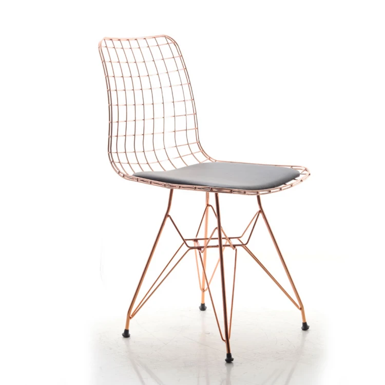 Aymes Copper Color Coated Metal Chair