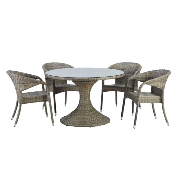 Merlin-Tiamo Rattan Table Chair Set