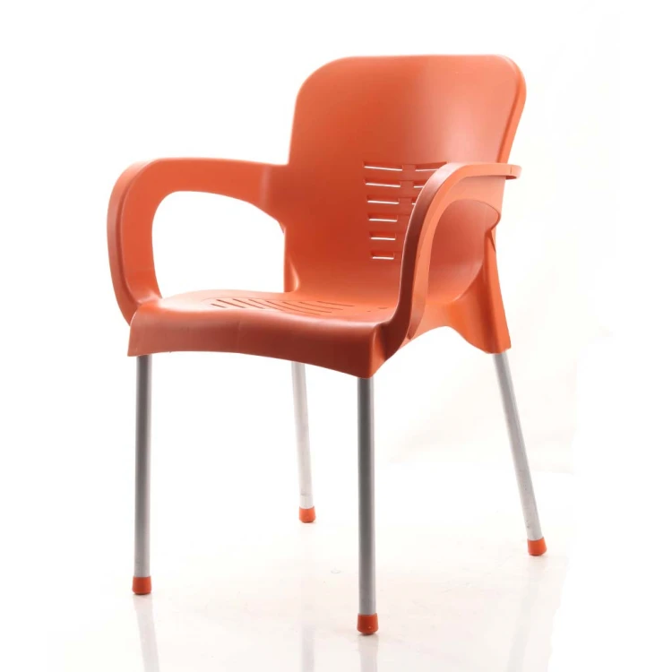 Polypropylene Chair with Tugra Arms Orange