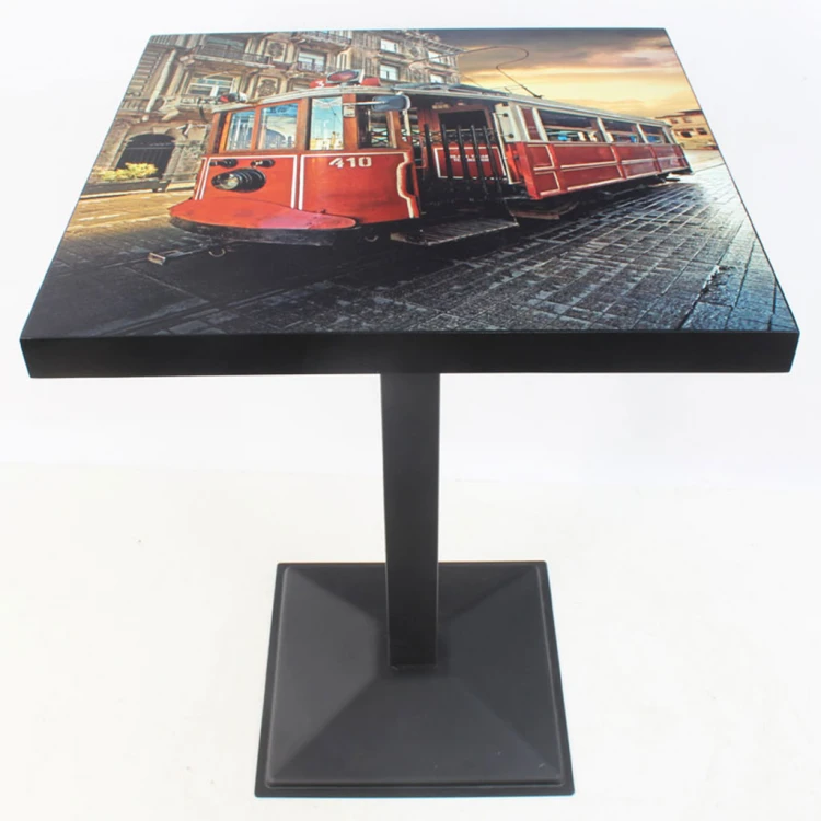 Illustrated cafeteria table 201 60x60