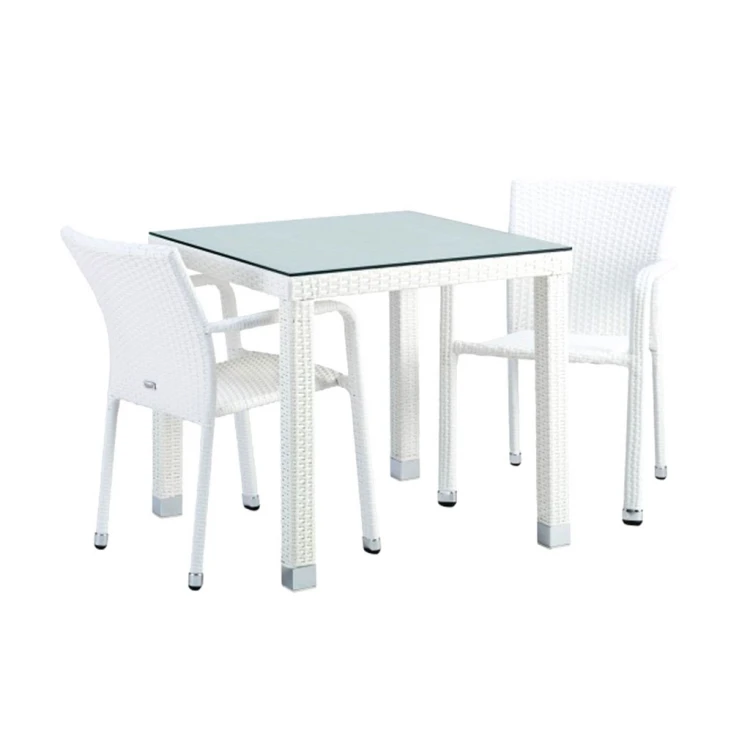 Lily-Solo Rattan Arm Table Chair