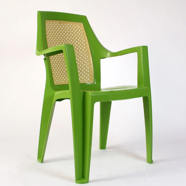 Emirgan wicker plastic chair green