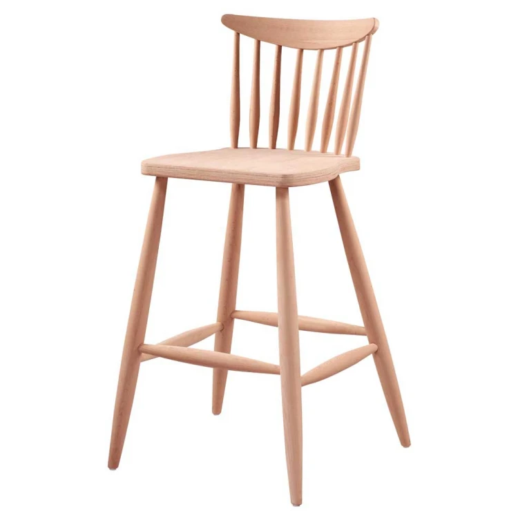 Frame Back Wooden Bar Chair