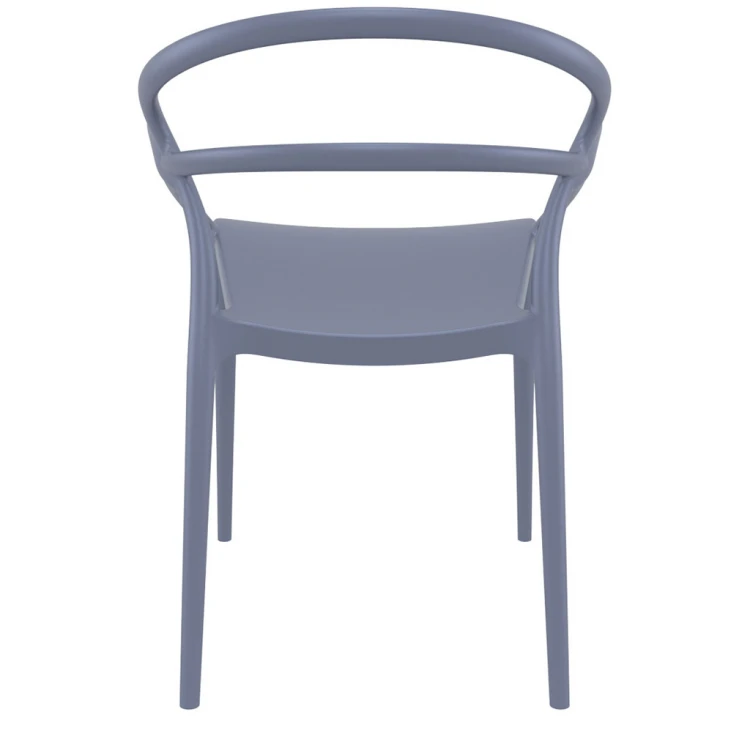 Milass PP Chair with Arm Anthracite - Image 3