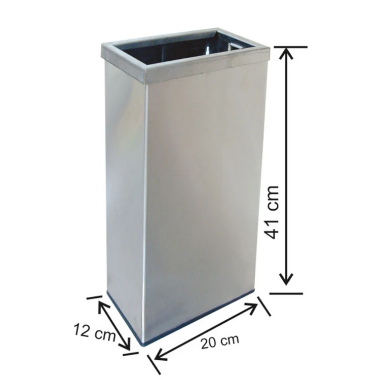 Wall Mounted Stainless Steel Trash Can 21 lt