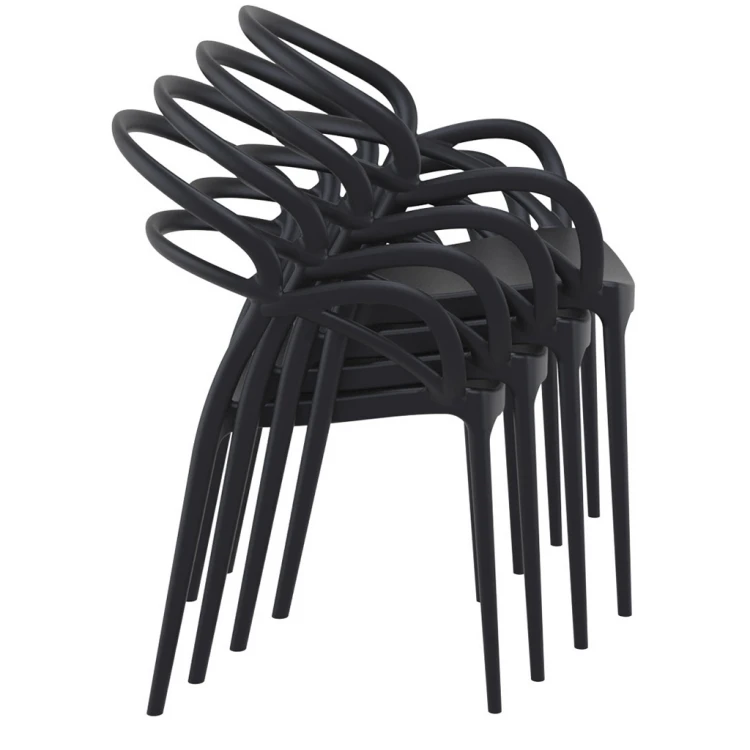 Milass PP Chair with Arms White - Image 6