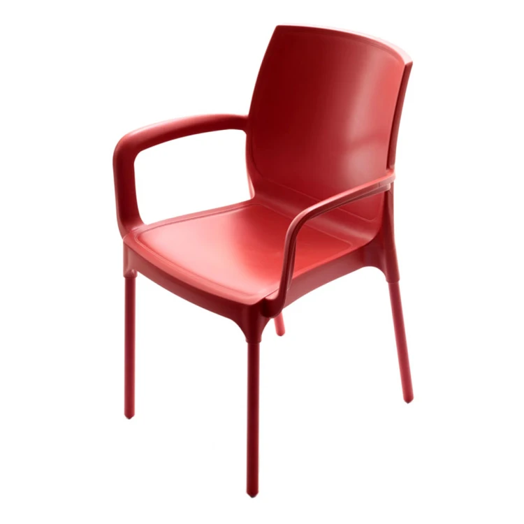 Leon Plus PP Chair with Red Legs