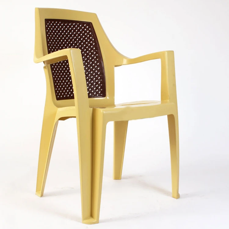 Emirgan wicker plastic chair cream