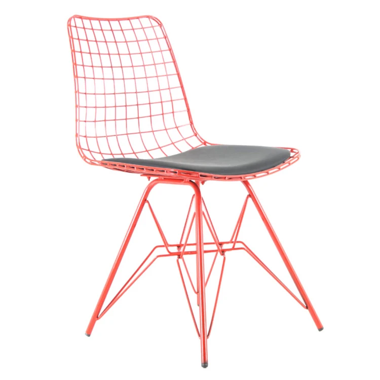 Aymes Metal Chair Red